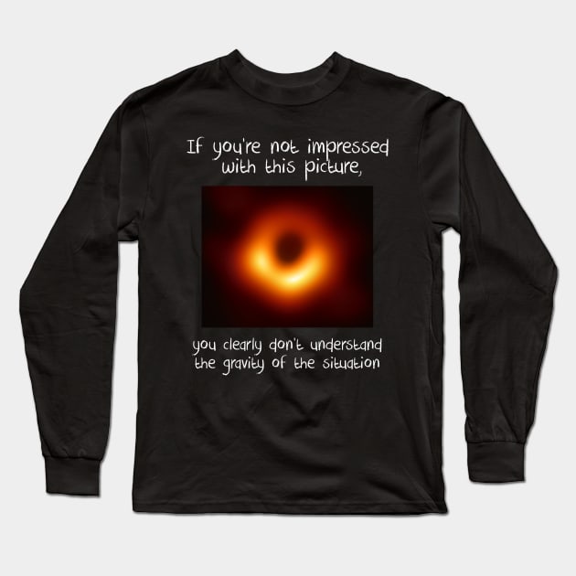 Black Hole First Photo Long Sleeve T-Shirt by KsuAnn